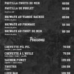 Menu Bella montana Fes June 2023 034609